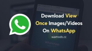 Download View Once Images Videos On WhatsApp